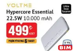 VOLTME HYPERCORE ESSENTİAL 22.5 W 10.000 MAH POWERBANK indirimli fiyat VOLTME HYPERCORE ESSENTİAL 22.5 W 10.000 MAH POWERBANK fiyat ve kampanya bilgisi
